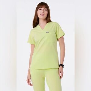 Figs Sea Mist Lime Green Scrubs